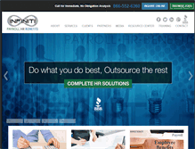 Tablet Screenshot of infinitihr.com